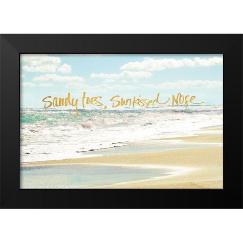Sandy Toes, Sunkissed Nose Black Modern Wood Framed Art Print by Nawrocke, Bruce