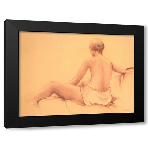 Figure Black Modern Wood Framed Art Print with Double Matting by Nawrocke, Bruce