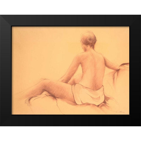 Figure Black Modern Wood Framed Art Print by Nawrocke, Bruce