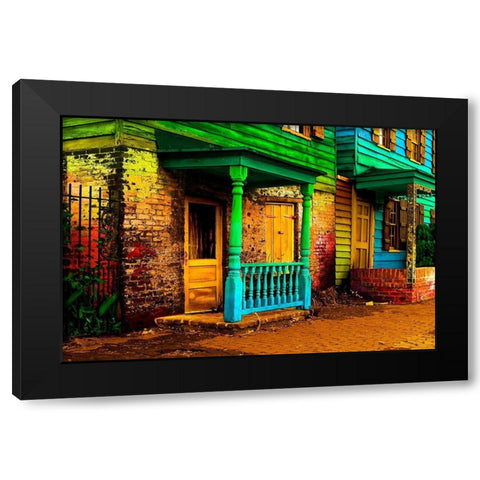Savannah Black Modern Wood Framed Art Print with Double Matting by Mabat, Ynon