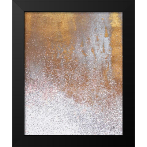 Gold Summer Woods I Black Modern Wood Framed Art Print by Mercado, M.