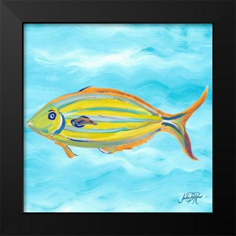 Fish Underwater I Black Modern Wood Framed Art Print by DeRice, Julie
