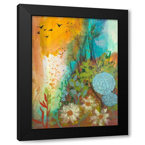 Dream Catcher Black Modern Wood Framed Art Print with Double Matting by Maria, Robin