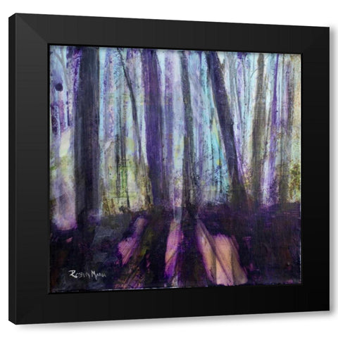 Moody Woods Black Modern Wood Framed Art Print with Double Matting by Maria, Robin