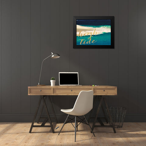 High Waves I Black Modern Wood Framed Art Print by Mansfield, Kathy