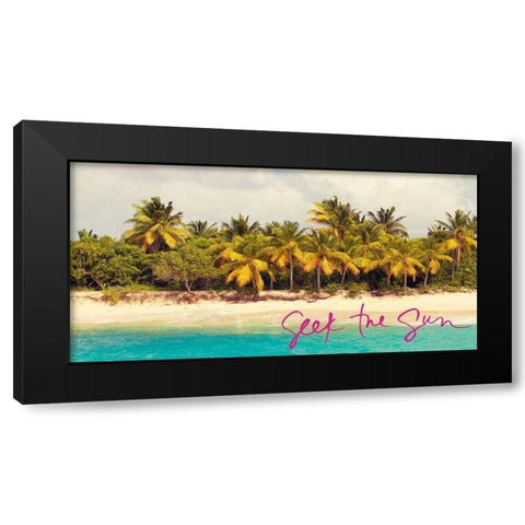 Seek The Sun Black Modern Wood Framed Art Print by Mansfield, Kathy