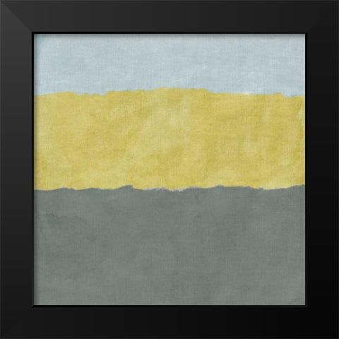 Gray Blocks of Color I Black Modern Wood Framed Art Print by SD Graphics Studio