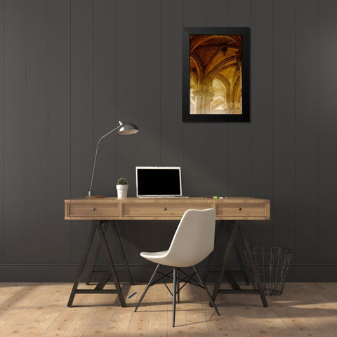 Arches St Eustache II Black Modern Wood Framed Art Print by Mansfield, Kathy