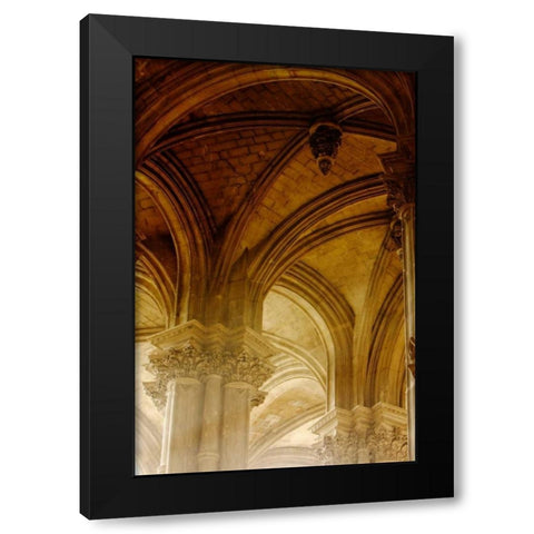 Arches St Eustache II Black Modern Wood Framed Art Print by Mansfield, Kathy