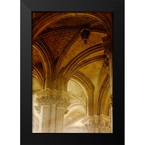 Arches St Eustache II Black Modern Wood Framed Art Print by Mansfield, Kathy