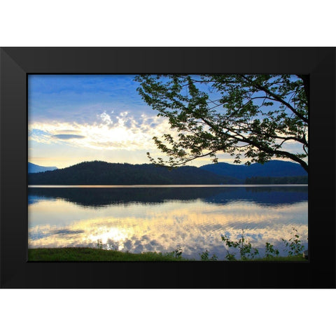 Serene Sunset View Black Modern Wood Framed Art Print by Mansfield, Kathy