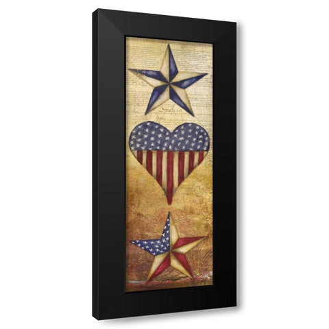 America Stars II Black Modern Wood Framed Art Print by Medley, Elizabeth