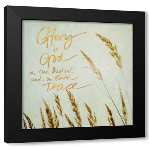 Glory to Good Black Modern Wood Framed Art Print with Double Matting by Gardner, Sarah