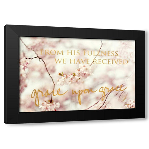 From His Fullness Black Modern Wood Framed Art Print with Double Matting by Gardner, Sarah