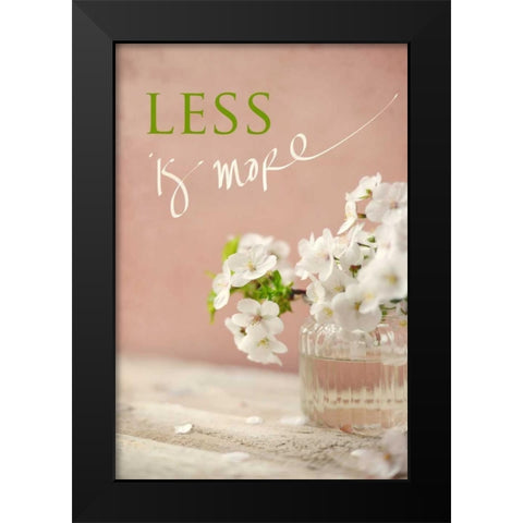 Less is More Black Modern Wood Framed Art Print by Gardner, Sarah