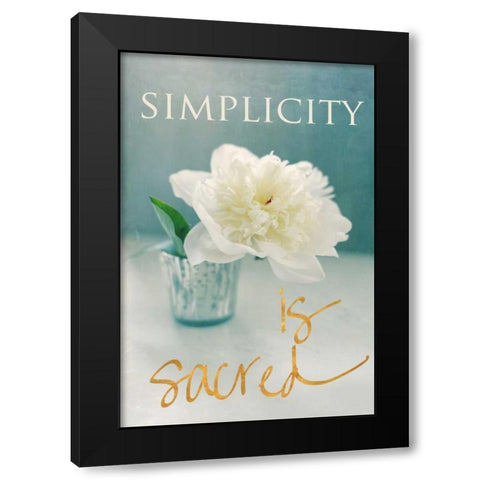 Spring Blossoms Black Modern Wood Framed Art Print by Gardner, Sarah