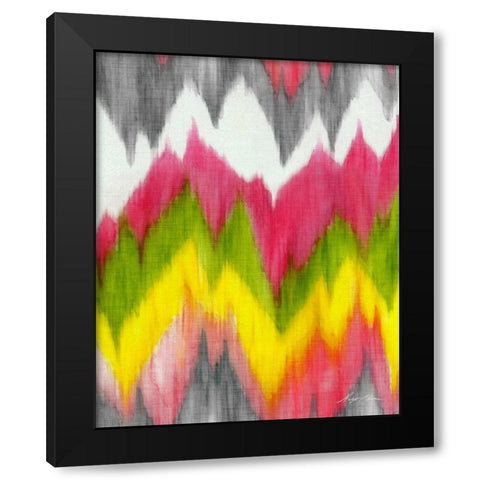 Vibrant Crests I Black Modern Wood Framed Art Print with Double Matting by Edwins, Hugo