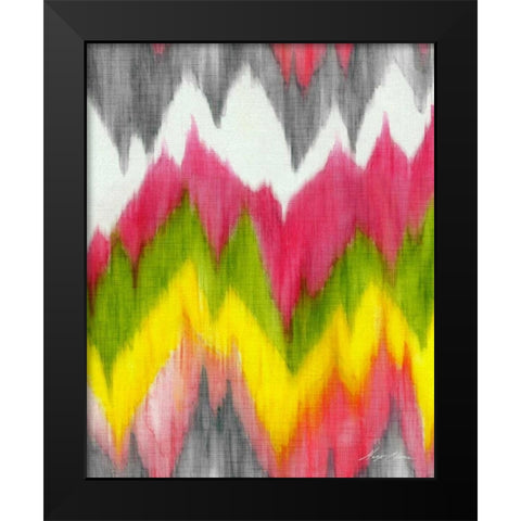 Vibrant Crests I Black Modern Wood Framed Art Print by Edwins, Hugo