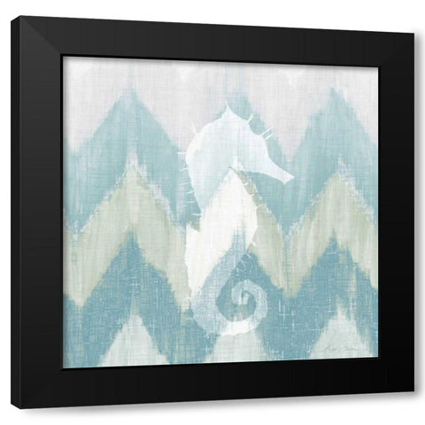 Chevron Sea Creature I Black Modern Wood Framed Art Print by Edwins, Hugo