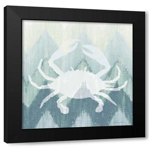 Chevron Sea Creature III Black Modern Wood Framed Art Print by Edwins, Hugo