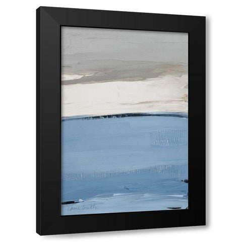 Blue Flatlands I Black Modern Wood Framed Art Print by Loreth, Lanie