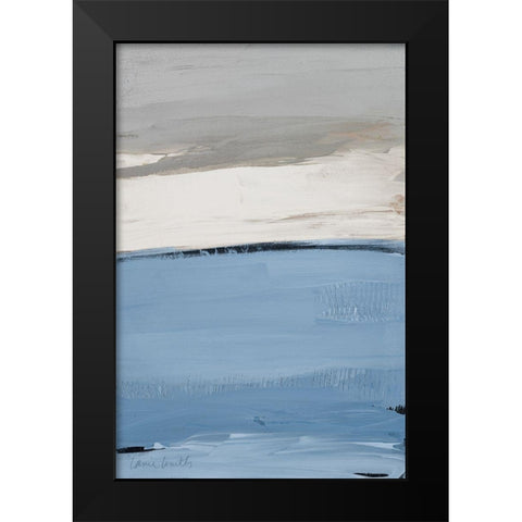 Blue Flatlands I Black Modern Wood Framed Art Print by Loreth, Lanie
