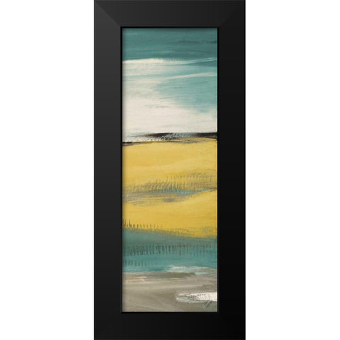 Flatlands Teal IV Black Modern Wood Framed Art Print by Loreth, Lanie