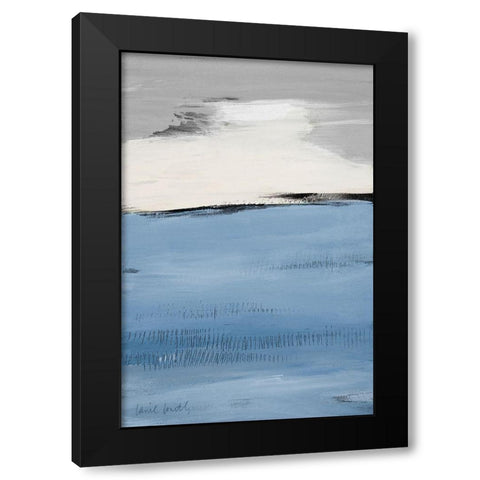Blue Flatlands II Black Modern Wood Framed Art Print by Loreth, Lanie