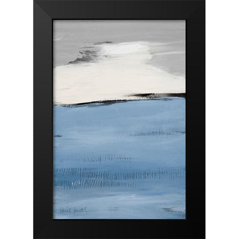 Blue Flatlands II Black Modern Wood Framed Art Print by Loreth, Lanie
