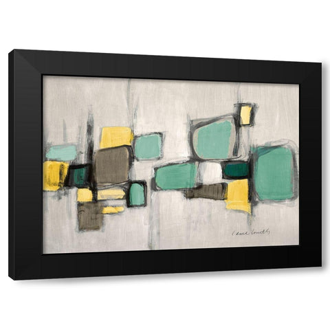 Cityside Gray Black Modern Wood Framed Art Print by Loreth, Lanie