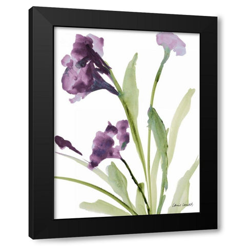 Purple Belles I Black Modern Wood Framed Art Print by Loreth, Lanie
