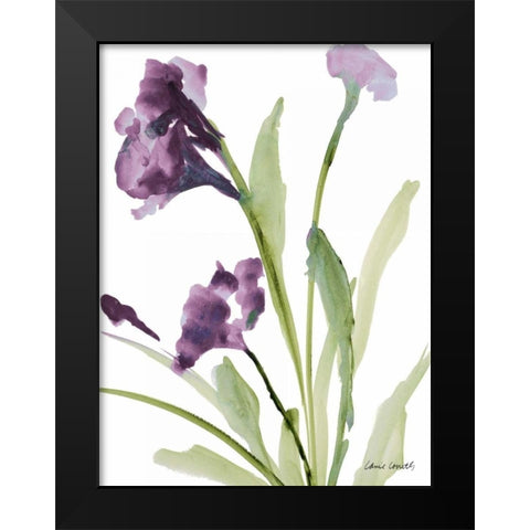 Purple Belles I Black Modern Wood Framed Art Print by Loreth, Lanie