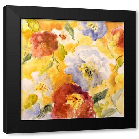 Summer in Provence II Black Modern Wood Framed Art Print with Double Matting by Loreth, Lanie
