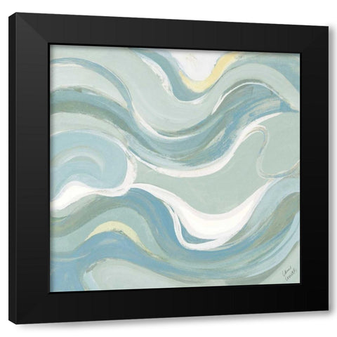 Coastal Curvilinear II Black Modern Wood Framed Art Print with Double Matting by Loreth, Lanie