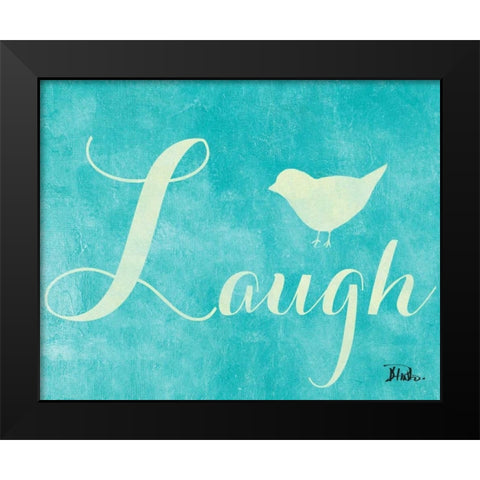 Laugh and Smile I Black Modern Wood Framed Art Print by Pinto, Patricia