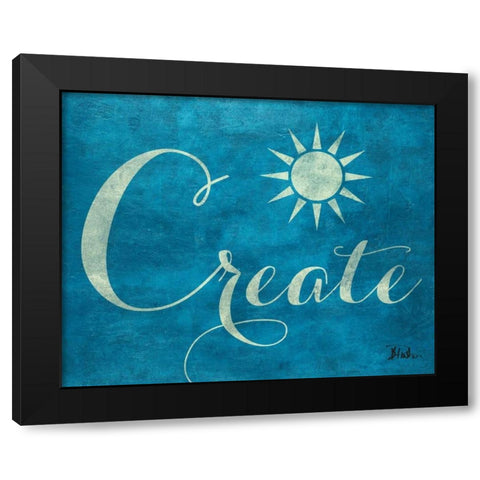 Create Believe I Black Modern Wood Framed Art Print with Double Matting by Pinto, Patricia