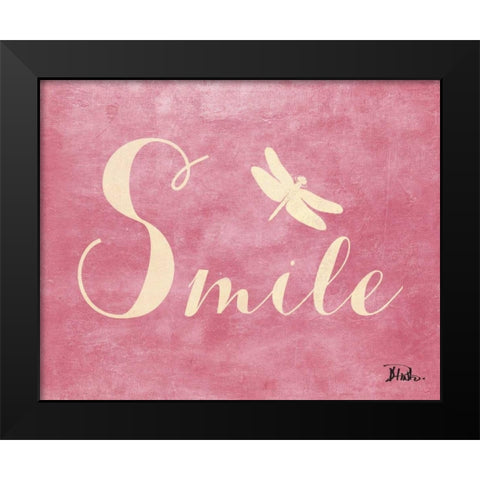 Laugh and Smile II Black Modern Wood Framed Art Print by Pinto, Patricia