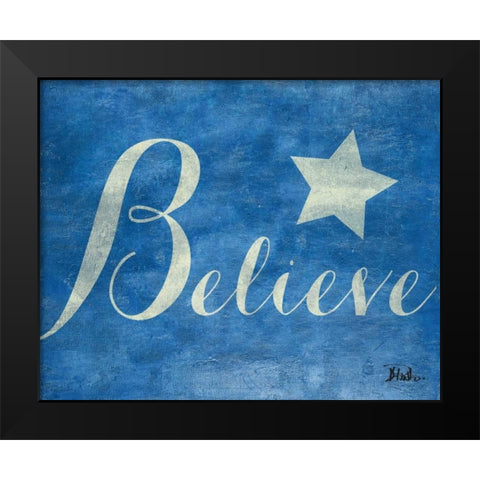 Create Believe II Black Modern Wood Framed Art Print by Pinto, Patricia