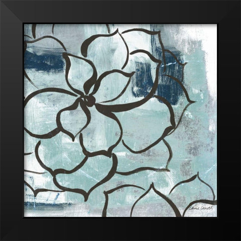 Cool Vision Floral I Black Modern Wood Framed Art Print by Loreth, Lanie