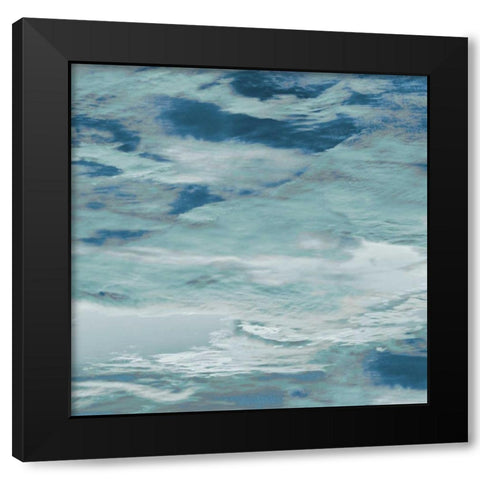 Blue Study Black Modern Wood Framed Art Print by Mansfield, Kathy