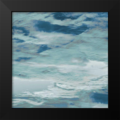 Blue Study Black Modern Wood Framed Art Print by Mansfield, Kathy