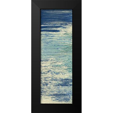 The Lake Panel I Black Modern Wood Framed Art Print by Mercado, M.