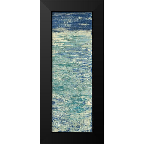 The Lake Panel II Black Modern Wood Framed Art Print by Mercado, M.