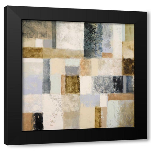 Mid Geometry I Black Modern Wood Framed Art Print by Marcon, Michael