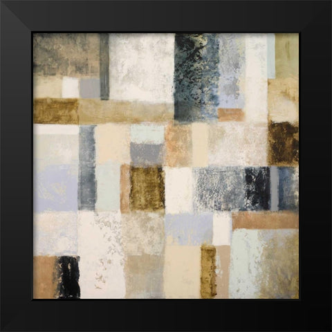 Mid Geometry I Black Modern Wood Framed Art Print by Marcon, Michael