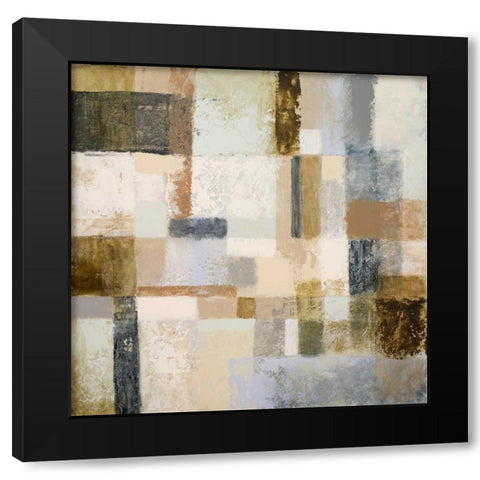 Mid Geometry II Black Modern Wood Framed Art Print by Marcon, Michael