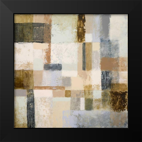 Mid Geometry II Black Modern Wood Framed Art Print by Marcon, Michael