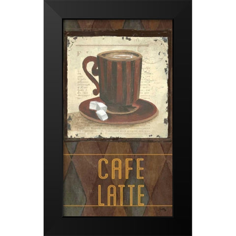 Argyle Coffee I Black Modern Wood Framed Art Print by Medley, Elizabeth