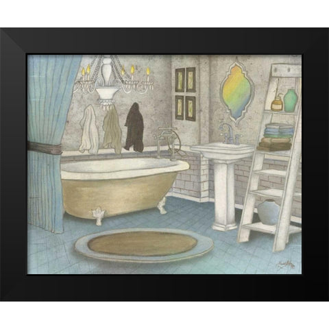 Pastel Bath II Black Modern Wood Framed Art Print by Medley, Elizabeth