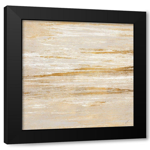 Gold Sunset Black Modern Wood Framed Art Print by Mercado, M.